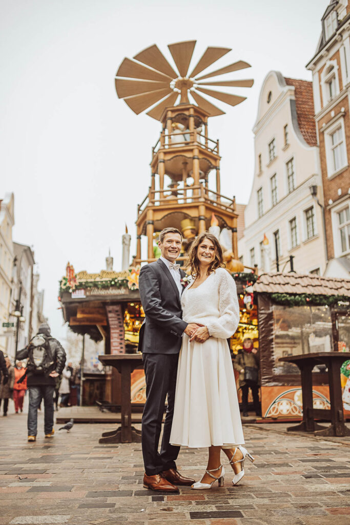 Hochzeitsfotograf - Trauung im Standesamt Rostock - Winterhochzeit