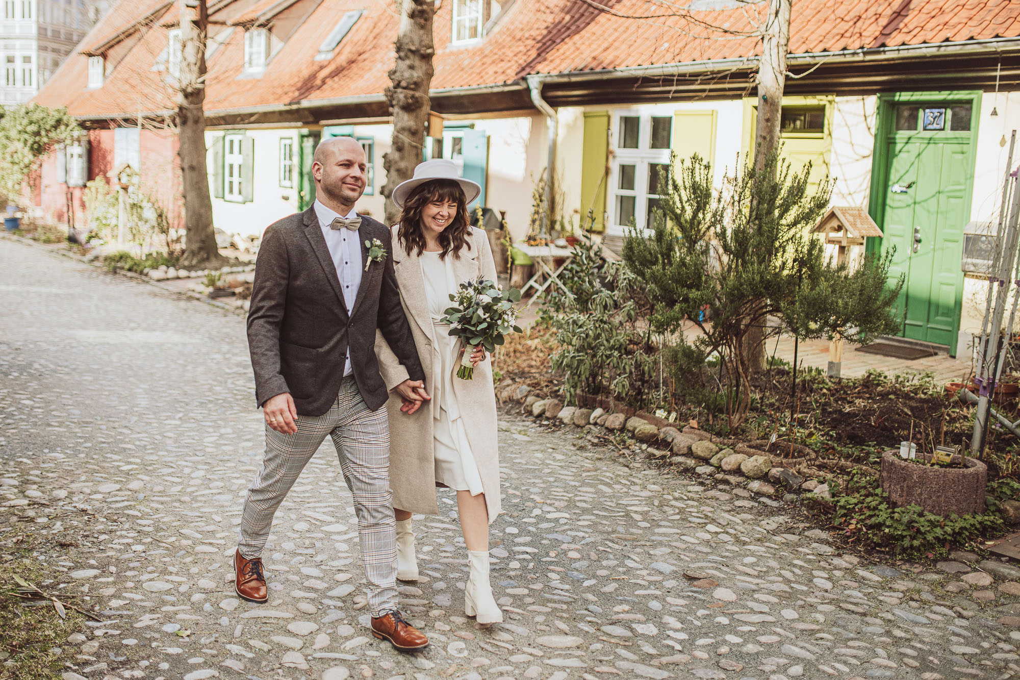 Heiraten im Standesamt Stralsund - Hochzeitsfotograf Boho-Hochzeit - Vintage Wedding