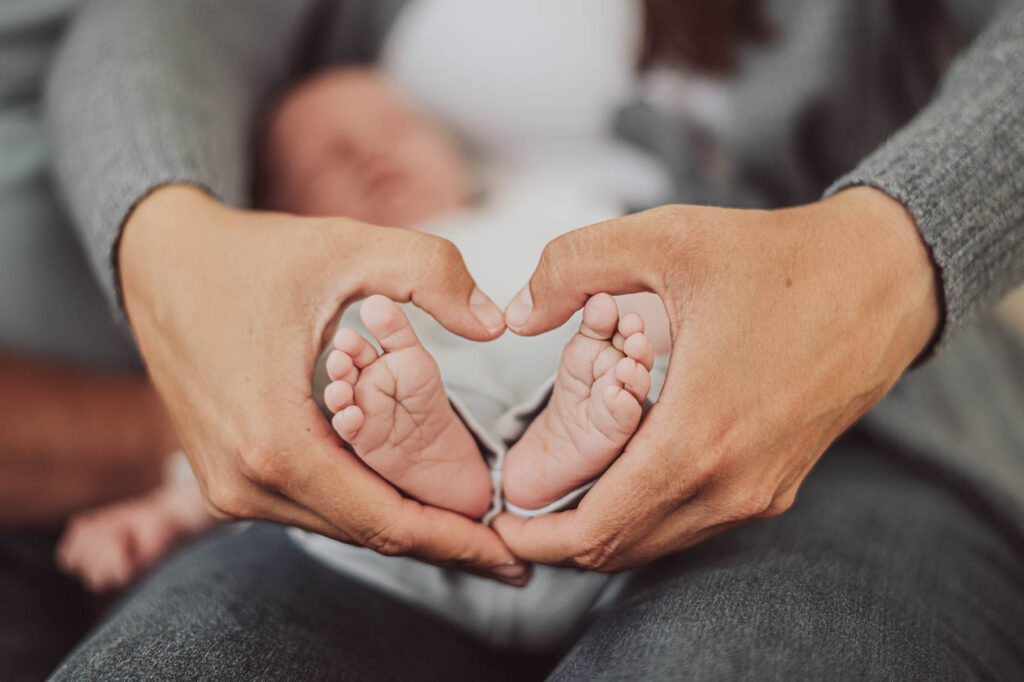 Fotoshooting Neugeborene - Baby im Fotostudio Rostock