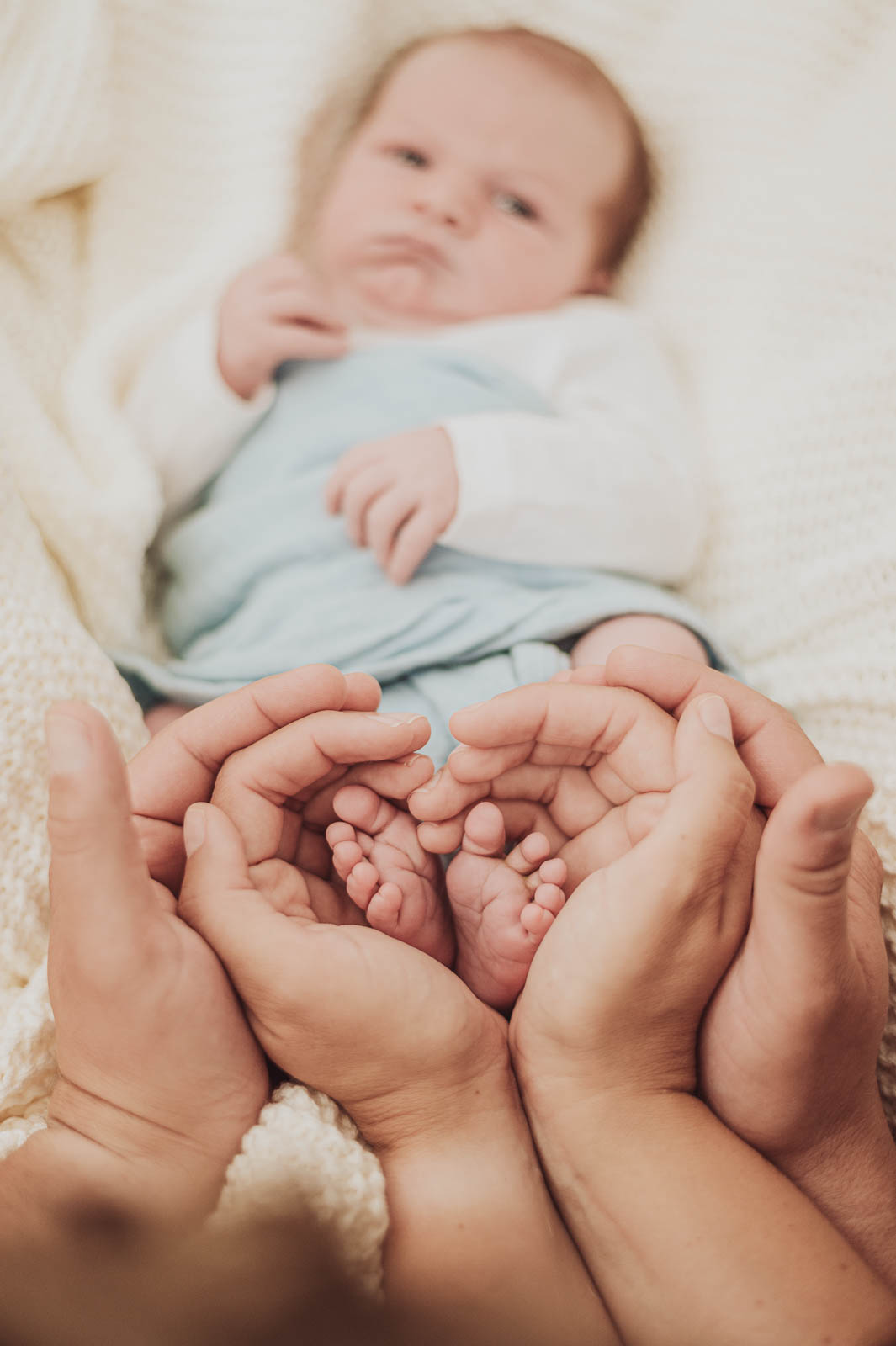 Fotoshooting Neugeborene - Baby im Fotostudio Rostock