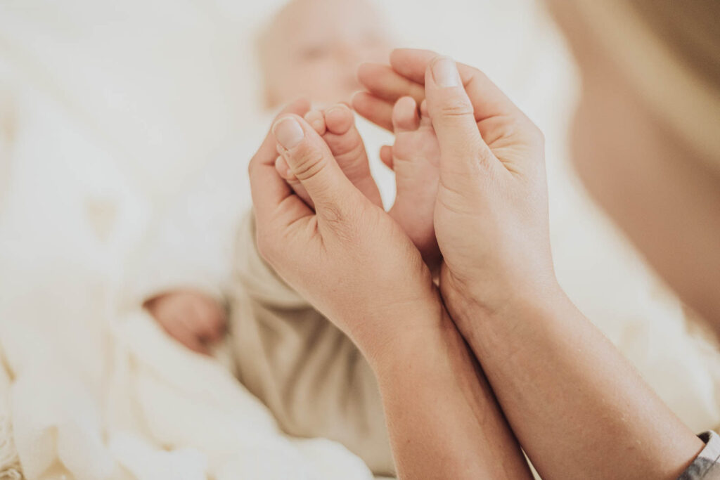 Fotoshooting Neugeborene - Baby im Fotostudio Rostock