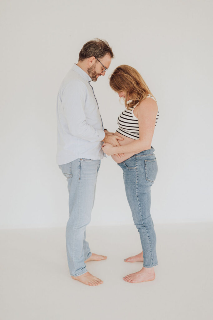 Babybauch Shooting Fotostudio Rostock