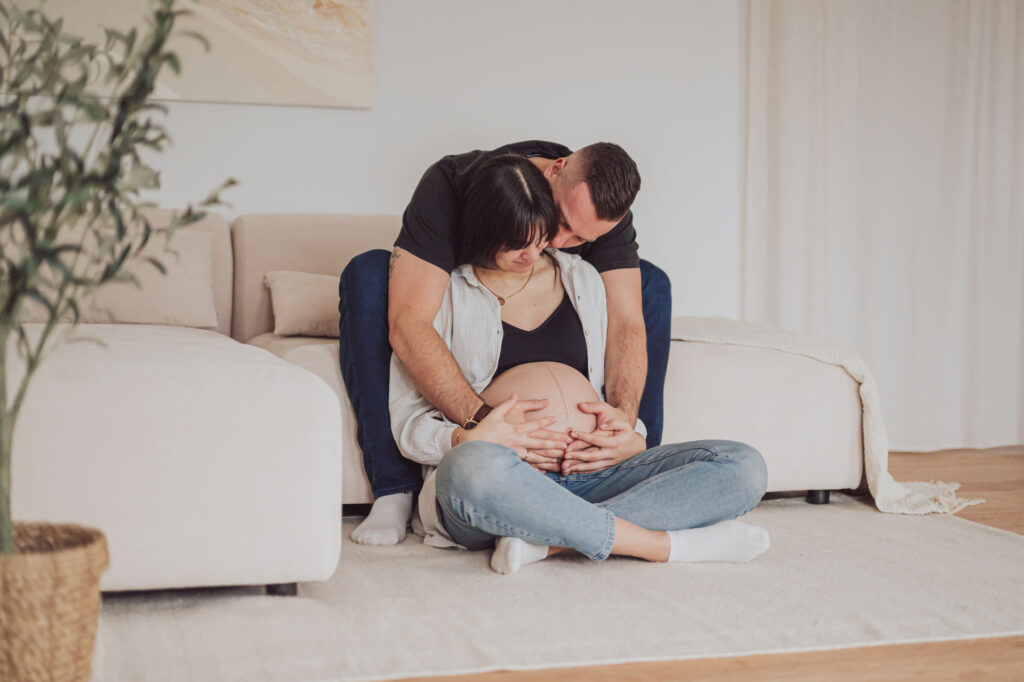 Babybauch Shooting Fotostudio Rostock