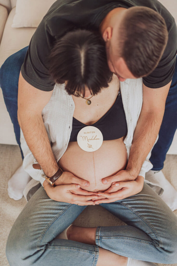 Babybauch Shooting Fotostudio Rostock